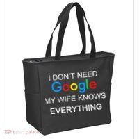 My Wife Knows Everything Funny Tote Bag thumb 2