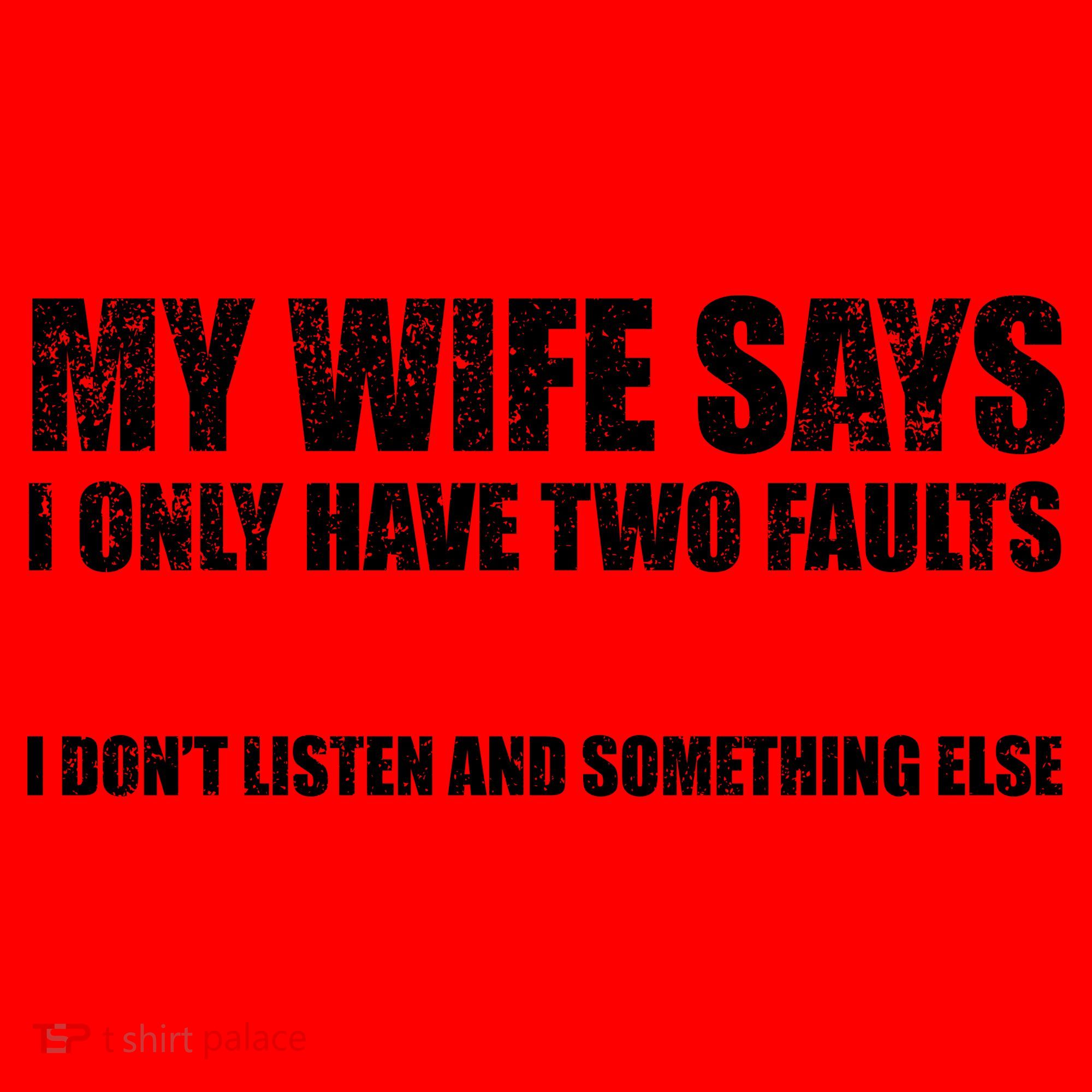 My Wife Says I Only Have Two Faults Santa Hat