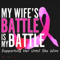 My Wife's Battle Is My Battle Breast Cancer Women's Hoodie thumb 2