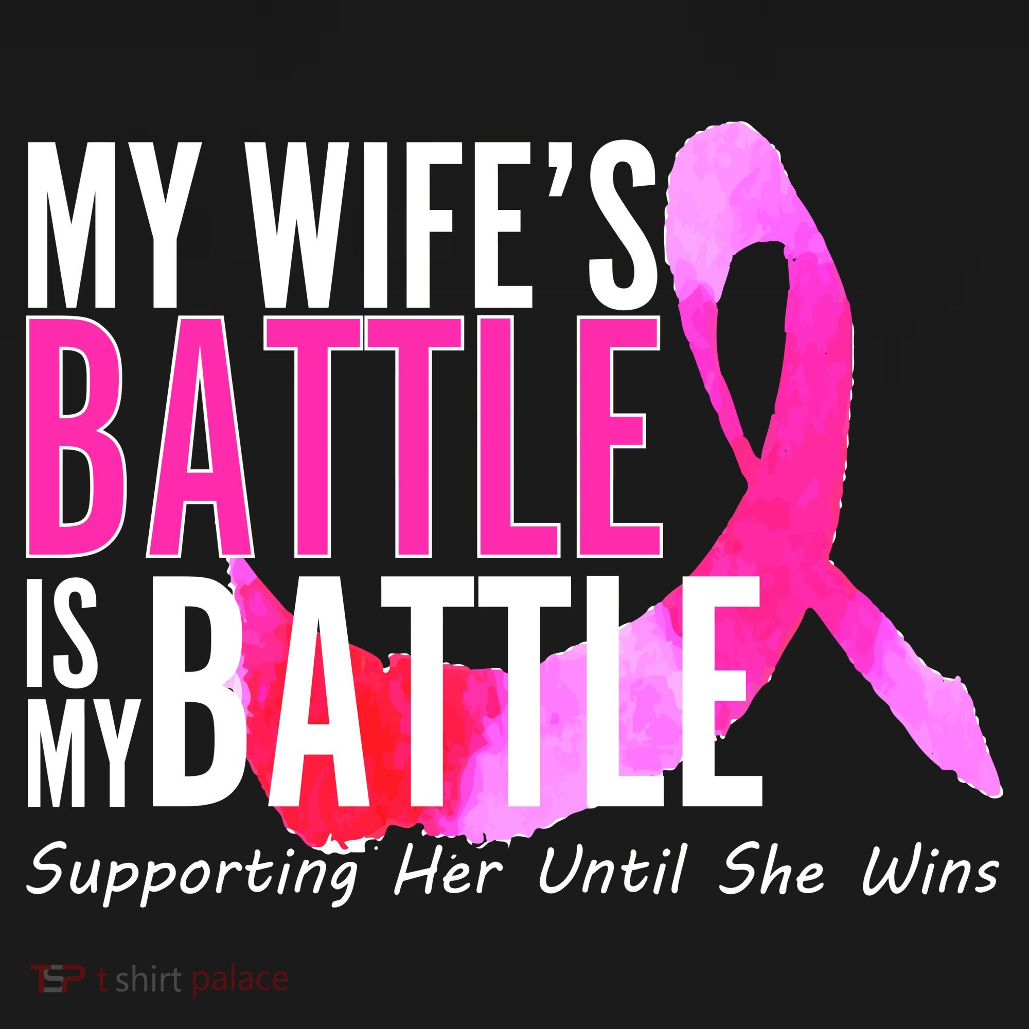 My Wife's Battle Is My Battle Breast Cancer Women's Hoodie