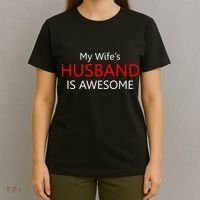 My Wife's Husband Is Awesome T-Shirt thumb 4