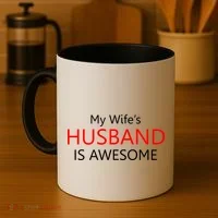 My Wife's Husband Is Awesome Coffee Mug thumb 4