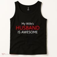 My Wife's Husband Is Awesome Tank Top thumb 2