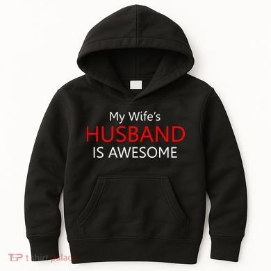 My Wife's Husband Is Awesome Kids Hoodie