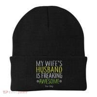 My Wife's Husband Is Freaking Awesome True Story  Beanie thumb 0