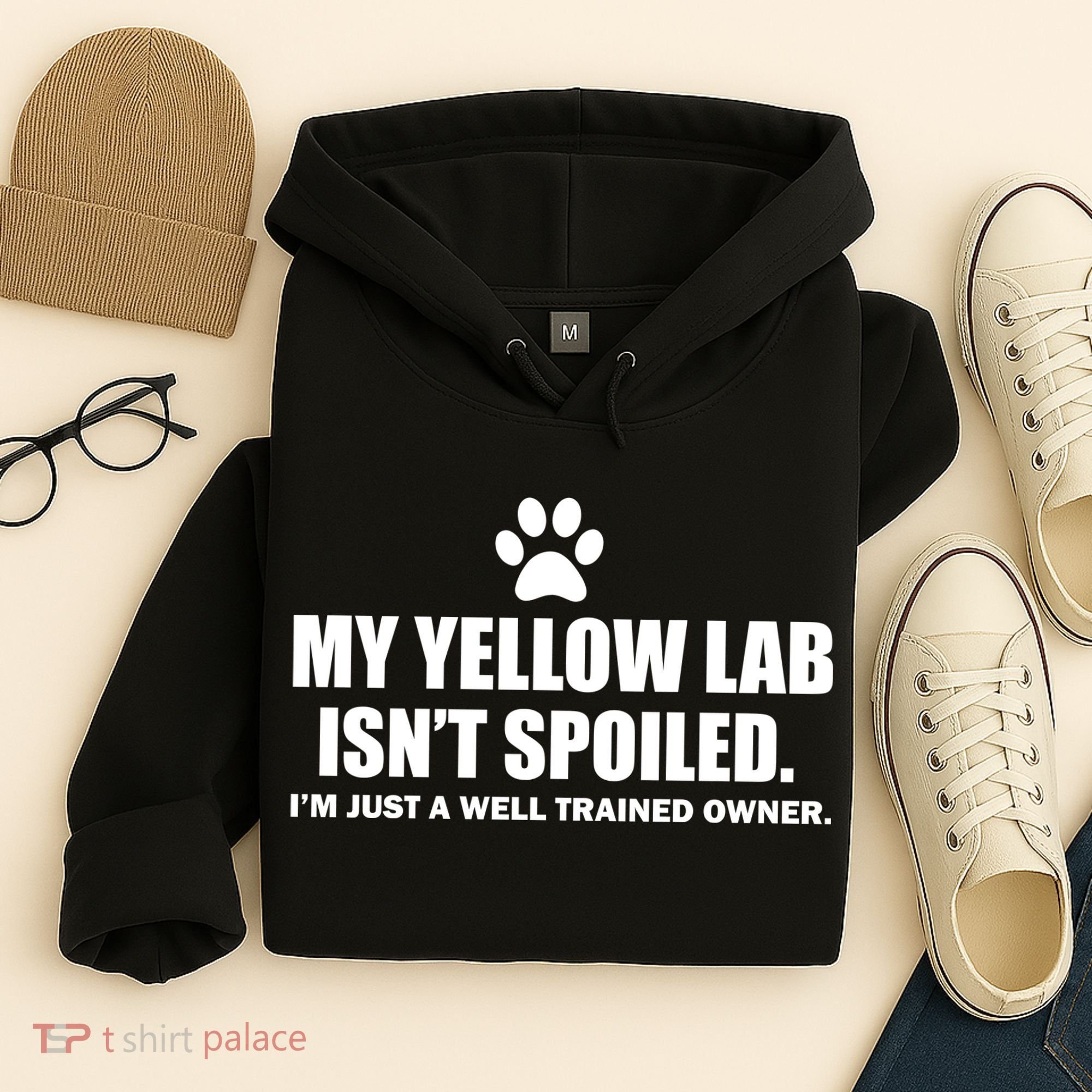 My Yellow Lab Isn't Spoiled Hoodie