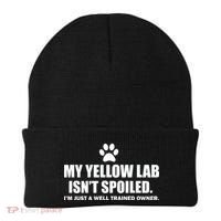My Yellow Lab Isn't Spoiled Beanie thumb 0