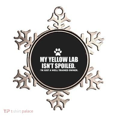 My Yellow Lab Isn't Spoiled Ornament