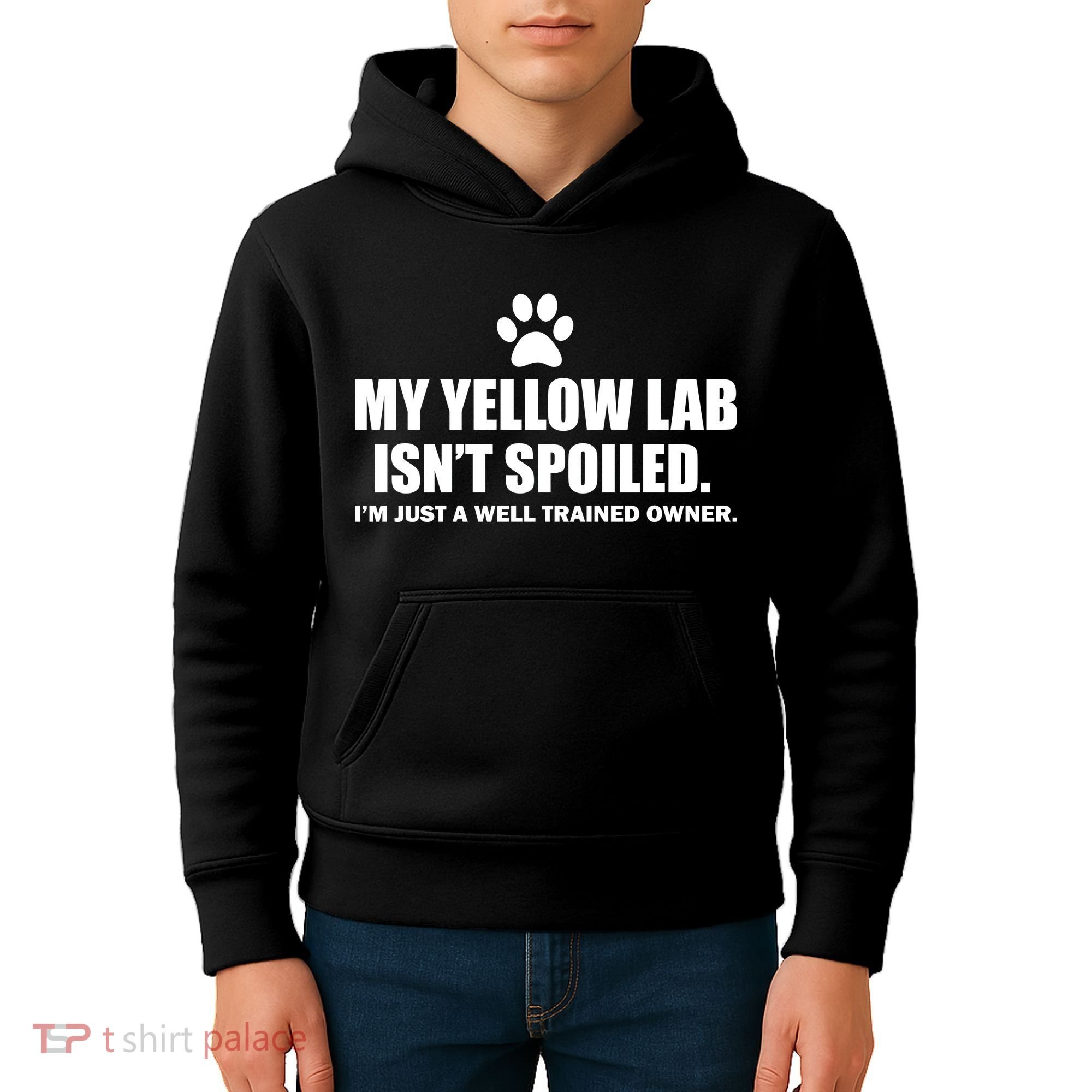 My Yellow Lab Isn't Spoiled Kids Hoodie