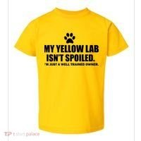 My Yellow Lab Isn't Spoiled Toddler T-Shirt thumb 0