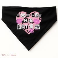 Mean You Are So Fetch Valentine's Day Heart USA-Made Doggie Bandana thumb 0