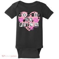 Mean You Are So Fetch Valentine's Day Heart Baby Bodysuit thumb 0