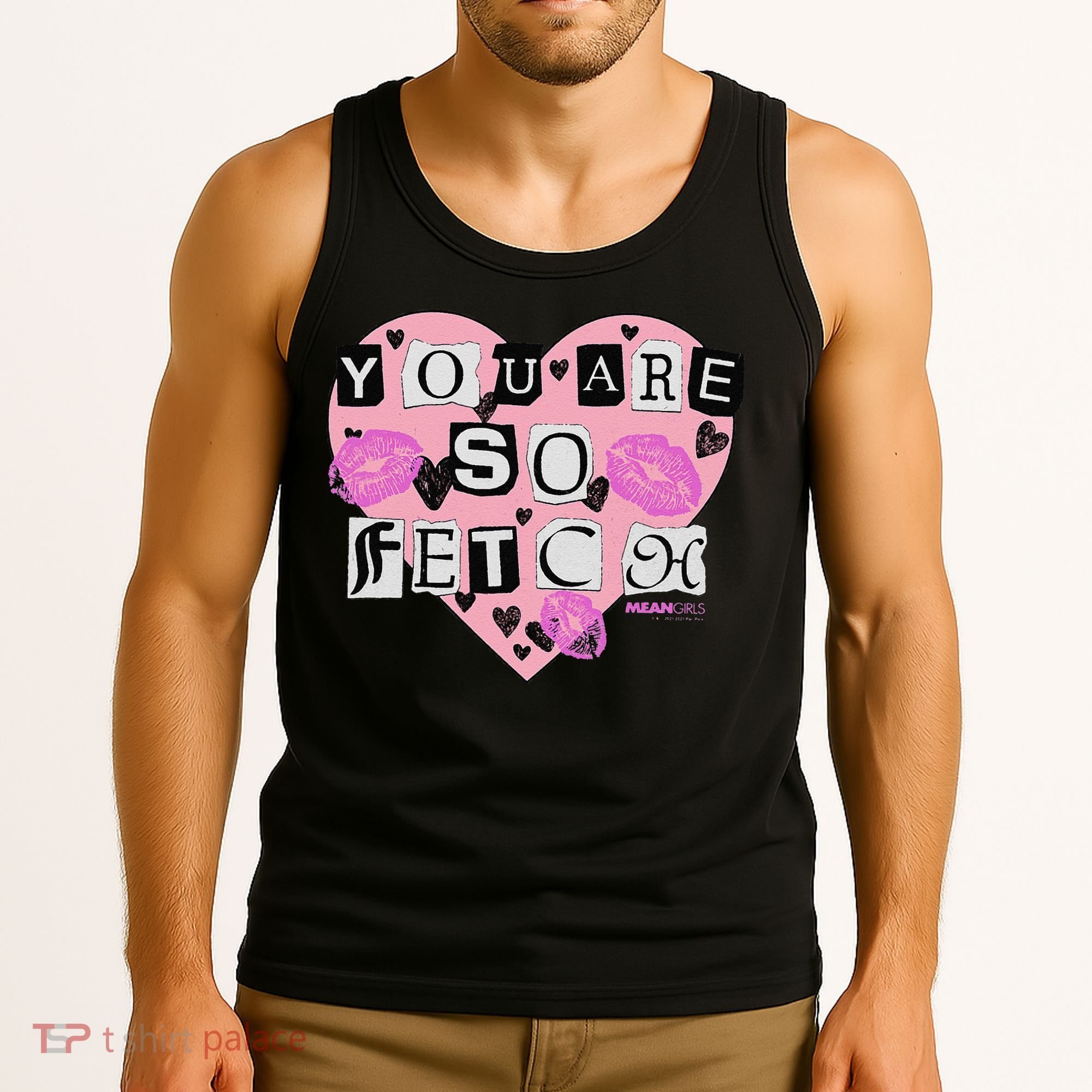 Mean You Are So Fetch Valentine's Day Heart Tank Top