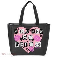 Mean You Are So Fetch Valentine's Day Heart Tote Bag thumb 0