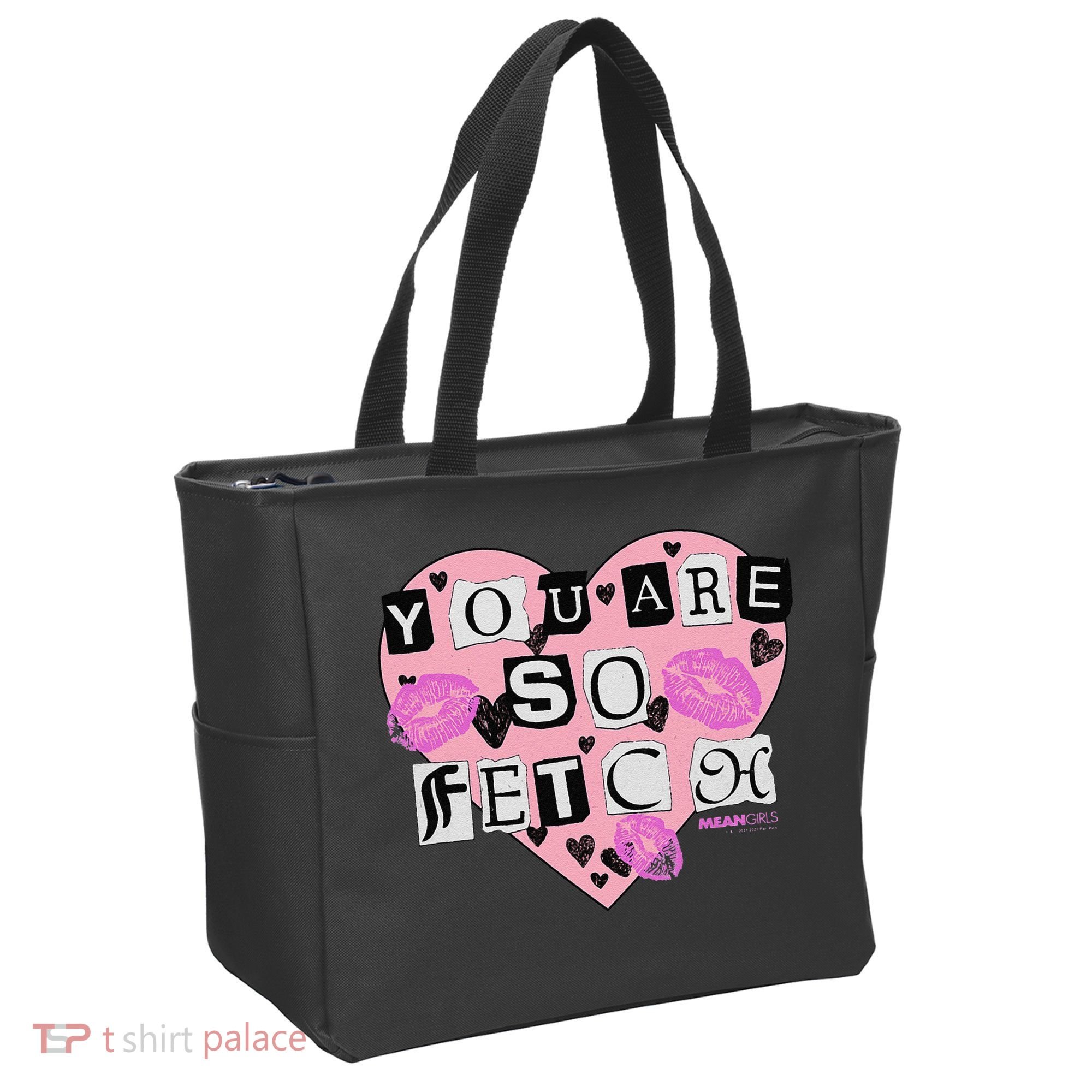 Mean You Are So Fetch Valentine's Day Heart Tote Bag