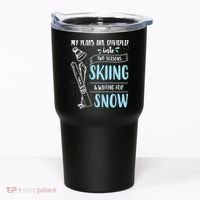 My Years Are Divided Into Two Seasons Skiling Waiting For Snow Christmas Nerd Tumbler thumb 0