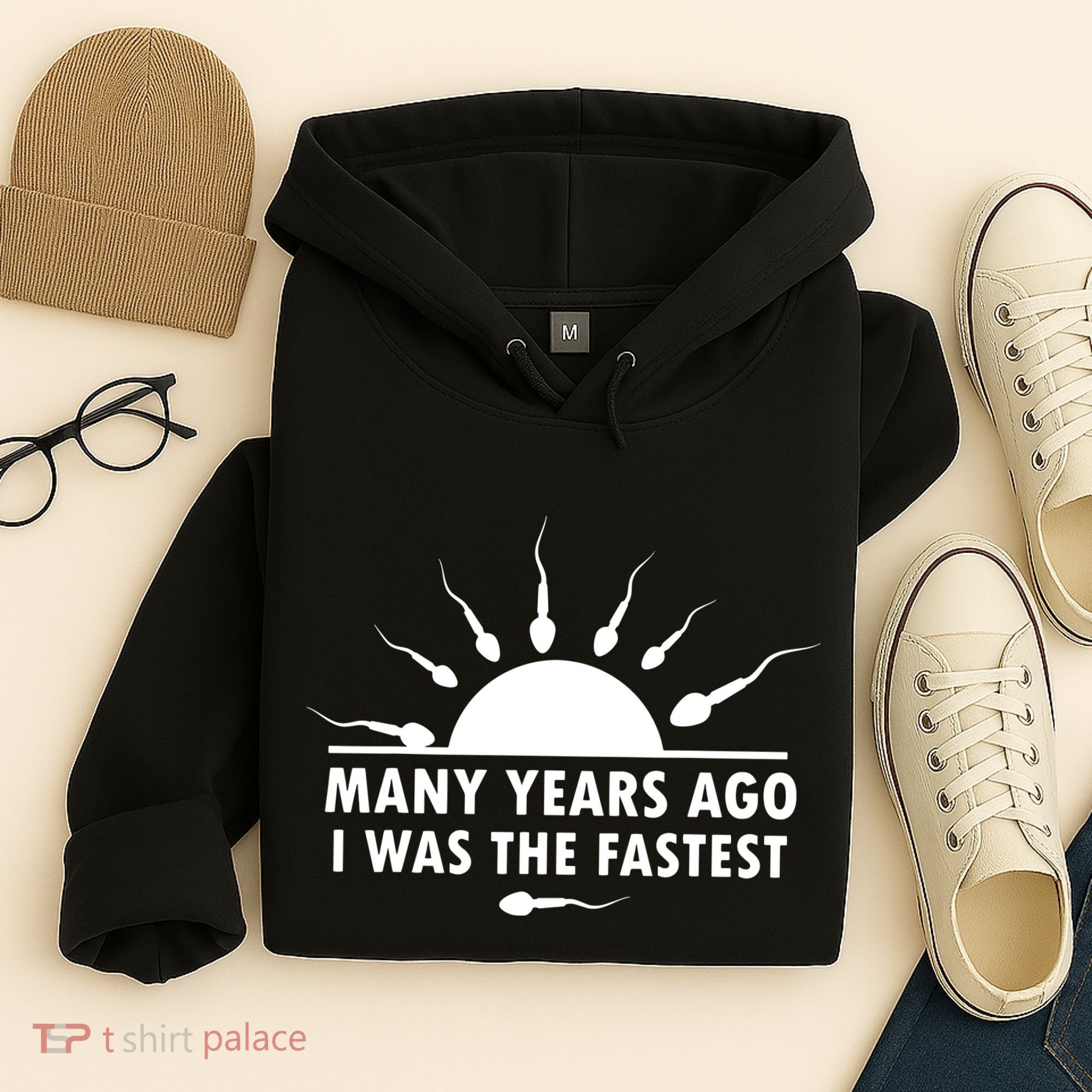 Many Years Ago I Was The Fastest Funny Sarcastic Hoodie