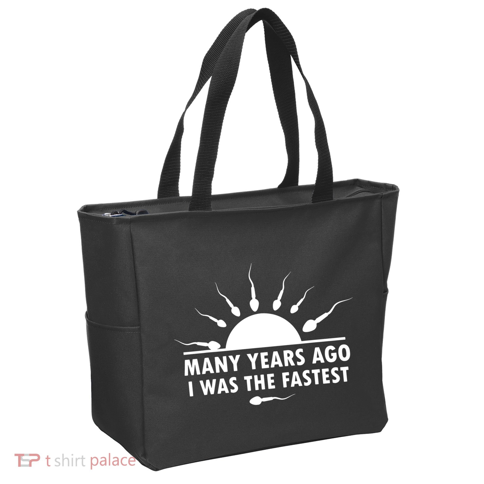 Many Years Ago I Was The Fastest Funny Sarcastic Tote Bag