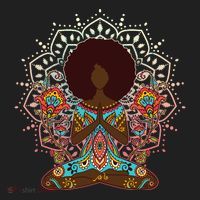 Meditation Yoga Afro Woman Women's Sweatshirt thumb 2