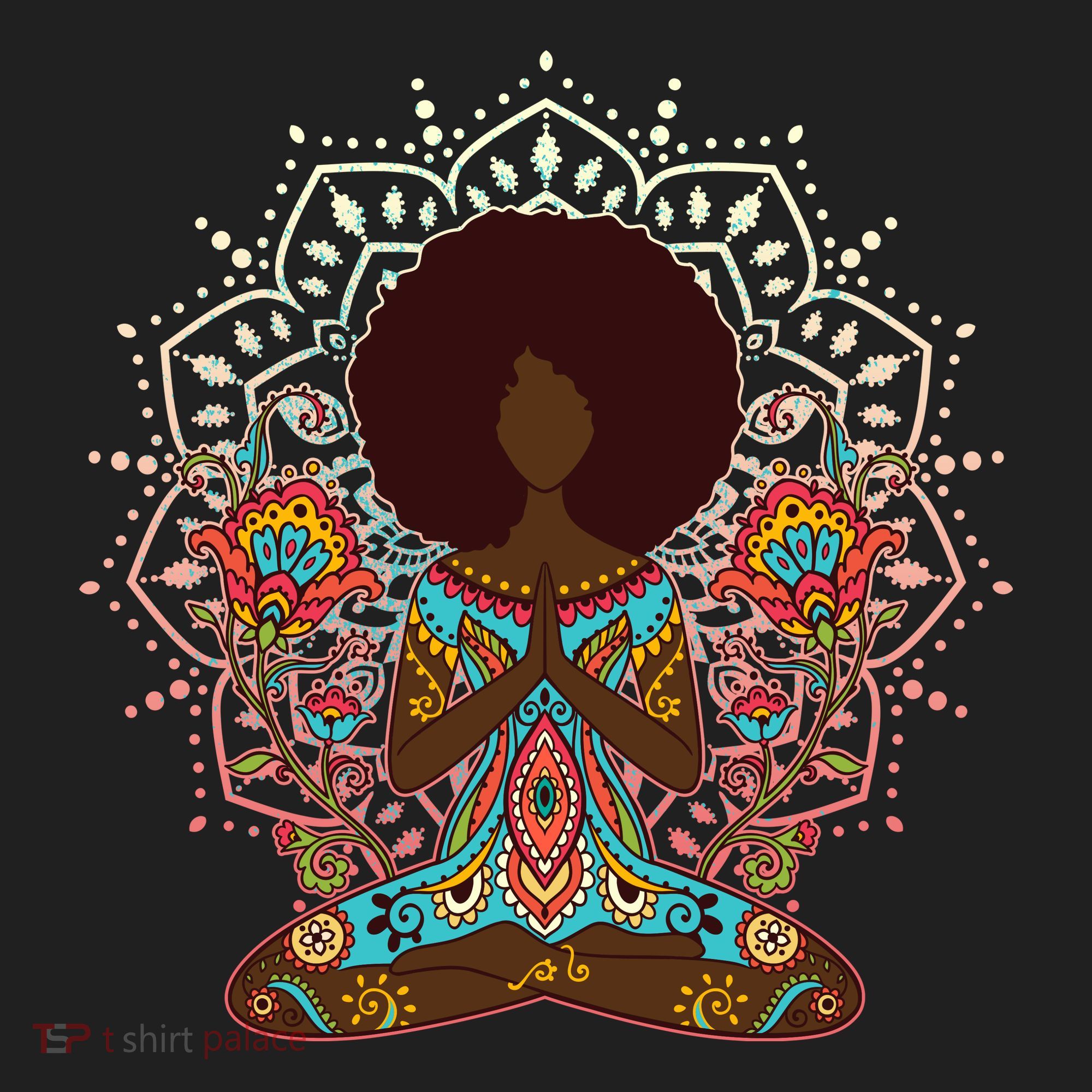 Meditation Yoga Afro Woman Women's Sweatshirt