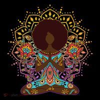 Meditation Yoga Afro Woman Coffee Mug thumb 5