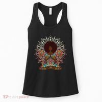 Meditation Yoga Afro Woman Women's Tank Top thumb 0