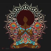 Meditation Yoga Afro Woman Tank Top thumb 6