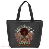 Meditation Yoga Afro Woman Tote Bag thumb 0