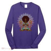 Meditation Yoga Afro Woman Long Sleeve Shirt thumb 0