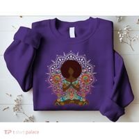 Meditation Yoga Afro Woman Sweatshirt thumb 2