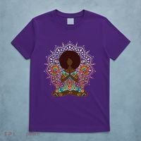 Meditation Yoga Afro Woman T-Shirt thumb 5