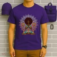 Meditation Yoga Afro Woman T-Shirt thumb 6