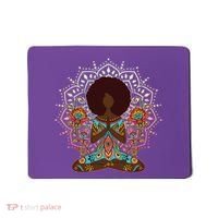 Meditation Yoga Afro Woman Mousepad thumb 0