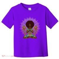 Meditation Yoga Afro Woman Toddler T-Shirt thumb 0