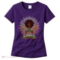 Meditation Yoga Afro Woman Women's T-Shirt thumb 0