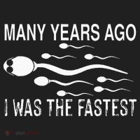 Many Years Ago I Was The Fastest Funny Sperm Golf Towel thumb 3