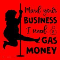 Mind Your Business I Need Gas Money Funny Santa Hat thumb 1