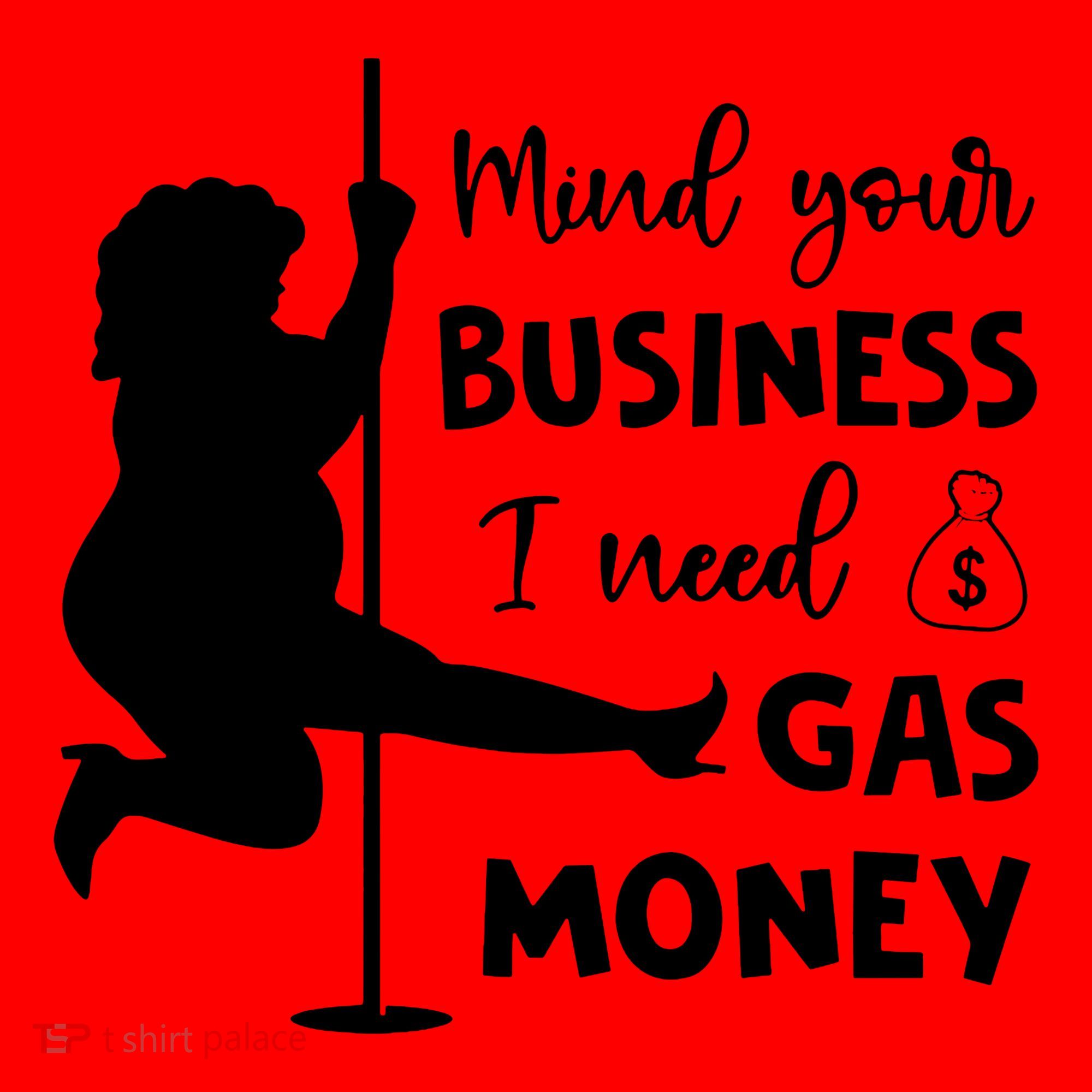 Mind Your Business I Need Gas Money Funny Santa Hat
