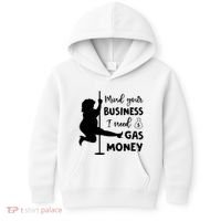 Mind Your Business I Need Gas Money Funny Kids Hoodie thumb 0