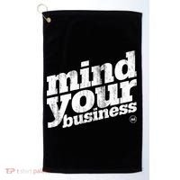 Mind Your Business Golf Towel thumb 0