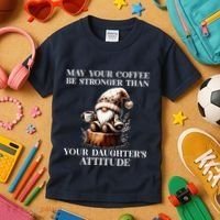 May Your Coffee Be Stronger Than Your DaughterS Attitude Kids T-Shirt thumb 3