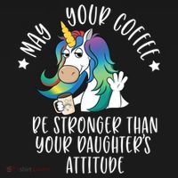 May Your Coffee Be Stronger Than Your Daughter's Attitude Gift USA-Made Doggie Bandana thumb 2