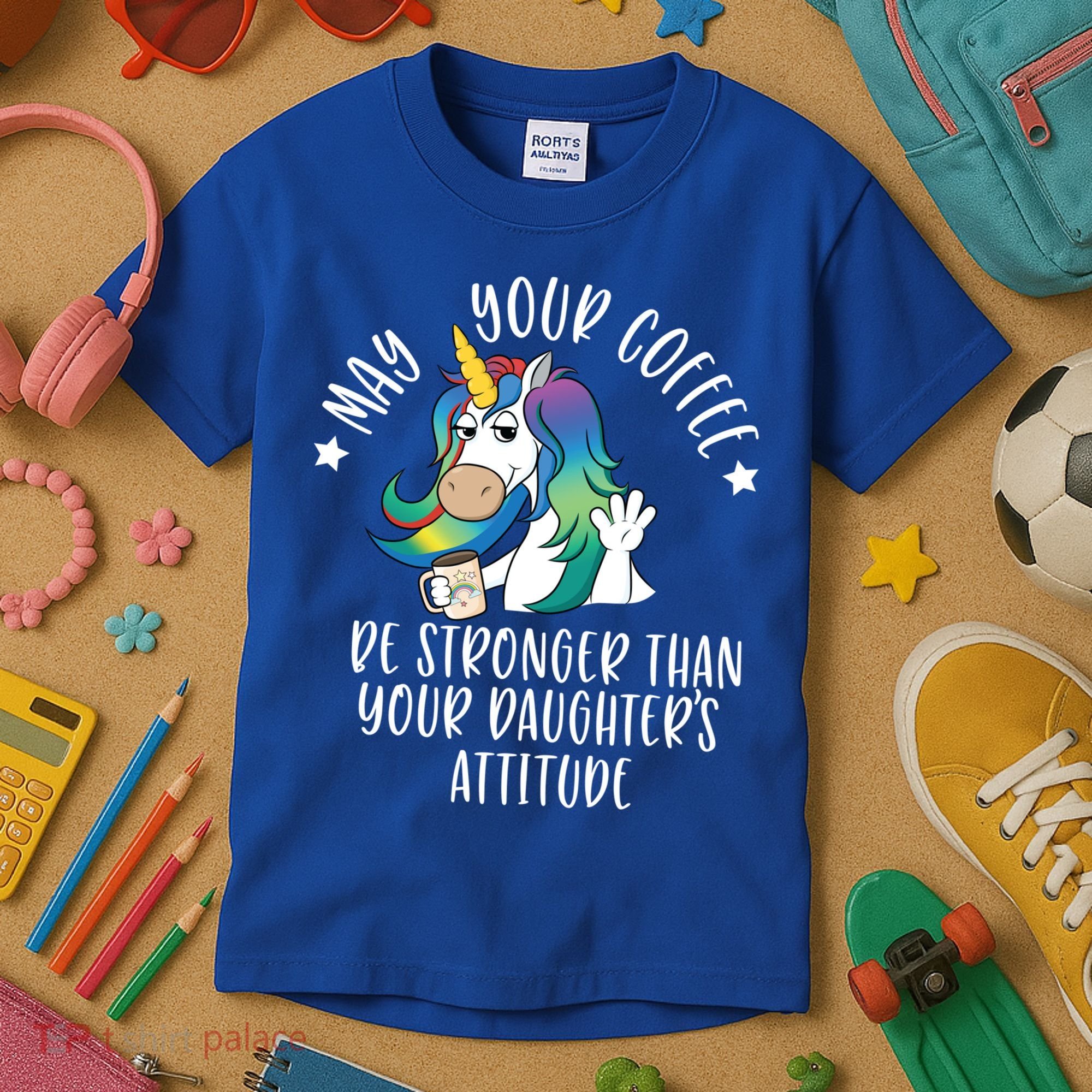 May Your Coffee Be Stronger Than Your Daughter's Attitude Gift Kids T-Shirt