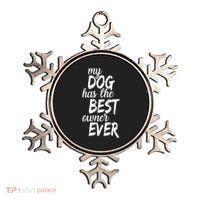 My Dog Has The Best Dog Owner Ever Ornament thumb 0