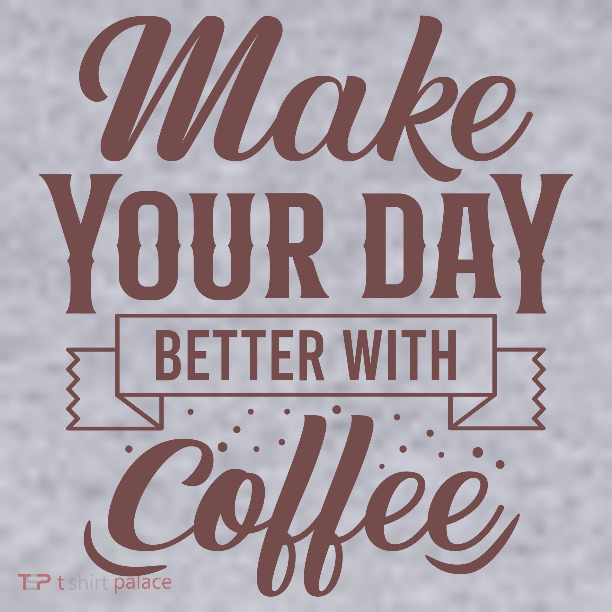 Make Your Day Better With Coffee Women's Racerback Cropped Tank