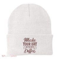 Make Your Day Better With Coffee Beanie thumb 0