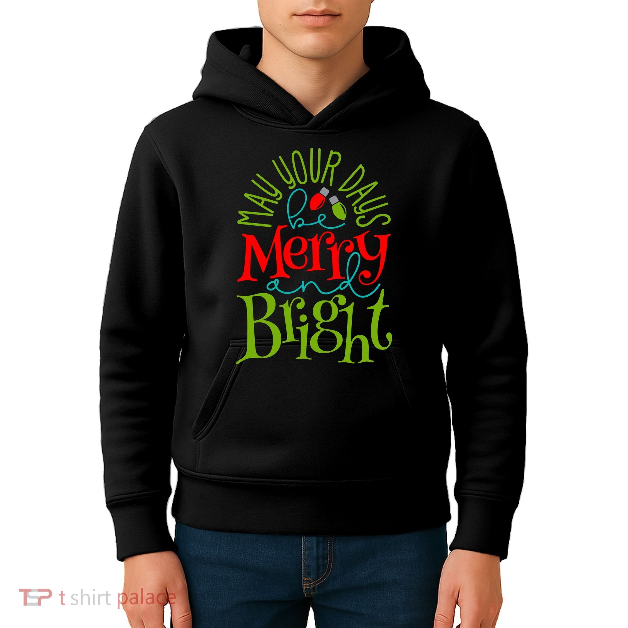 May Your Days Be Merry And Bright Kids Hoodie