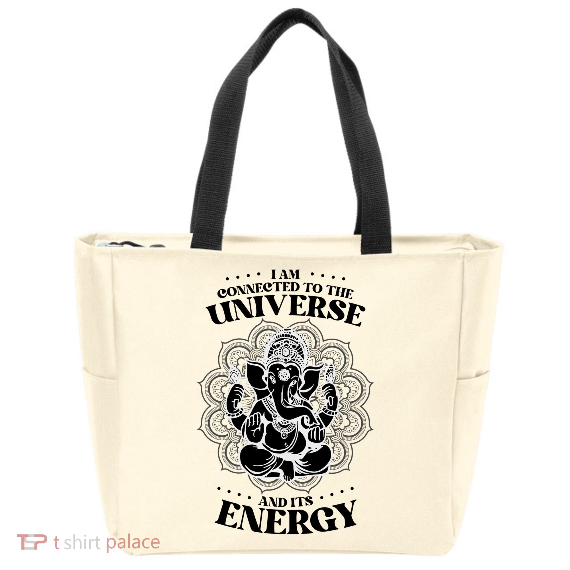 Mandala Yoga Elephant Zen Meditation Quote Buddhism Buddhist Gift Tote Bag
