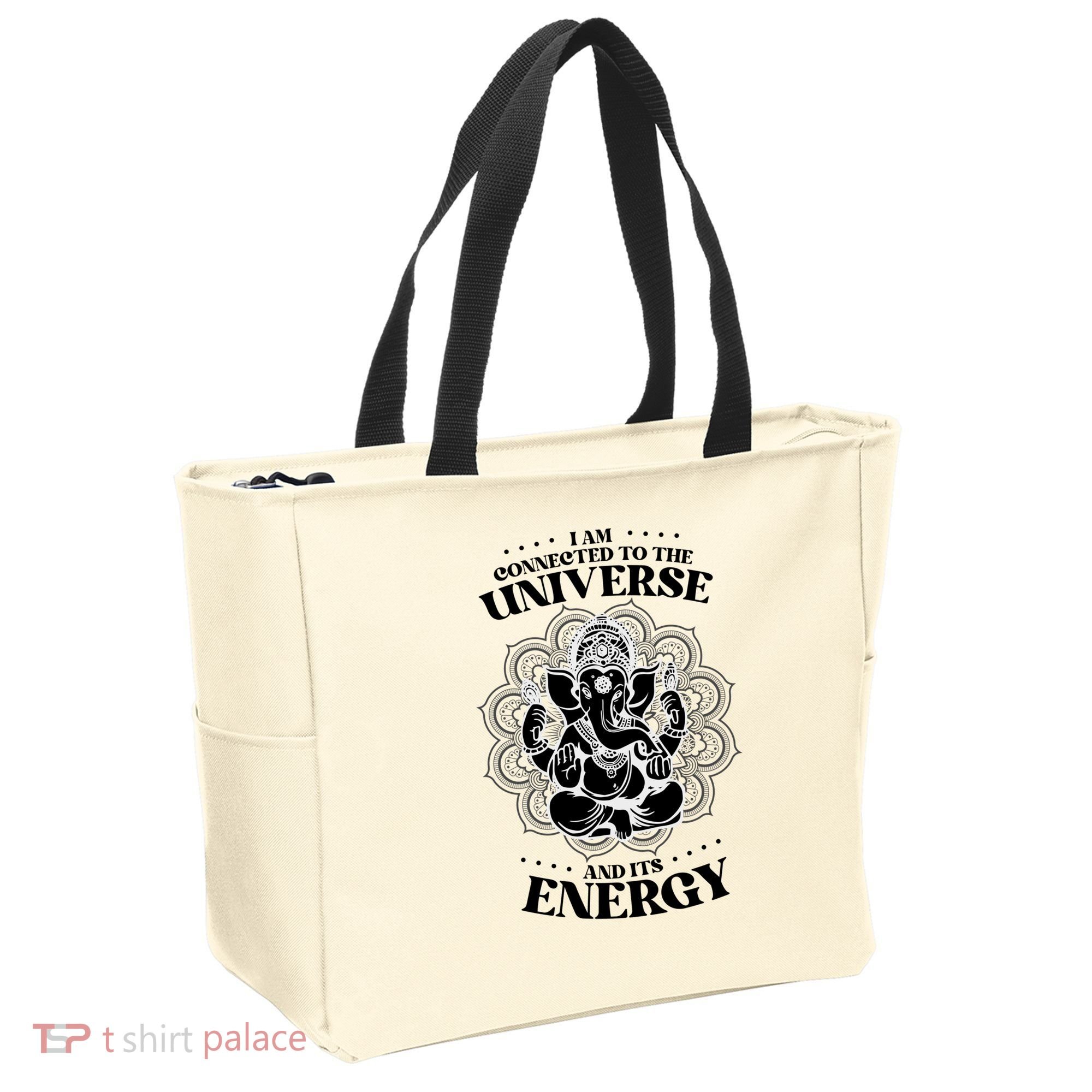 Mandala Yoga Elephant Zen Meditation Quote Buddhism Buddhist Gift Tote Bag