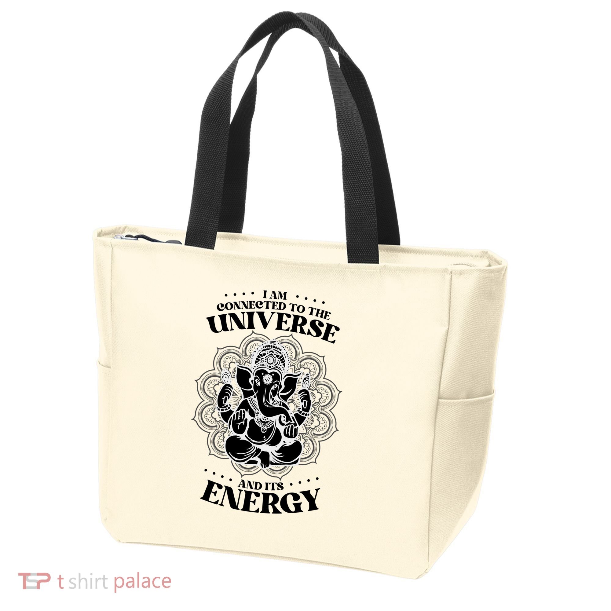 Mandala Yoga Elephant Zen Meditation Quote Buddhism Buddhist Gift Tote Bag